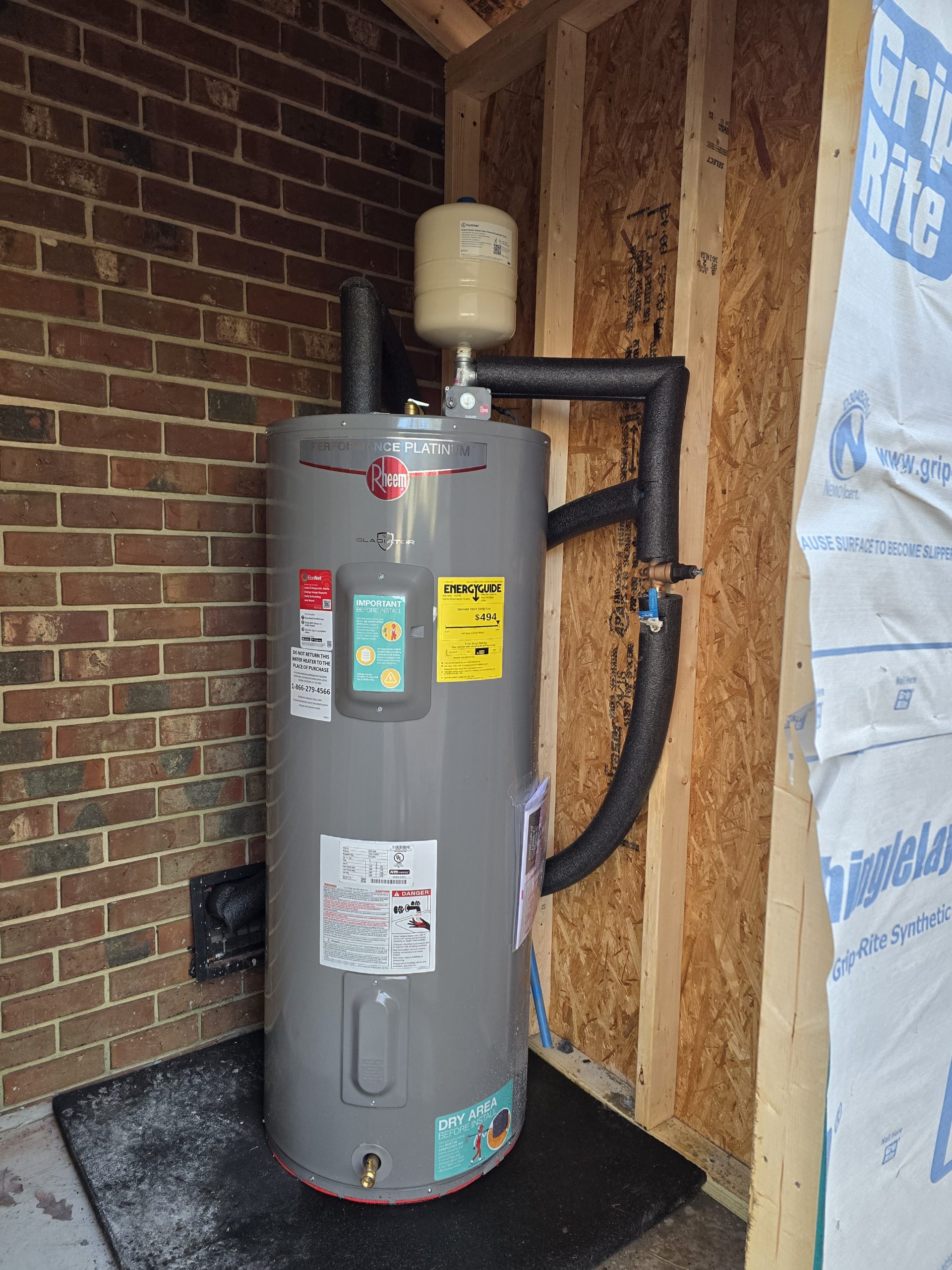 Construction renovation and plumbing work